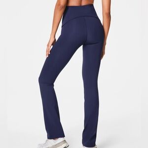SPANX Deep Blue Booty Boost Yoga Pants NWT, size S